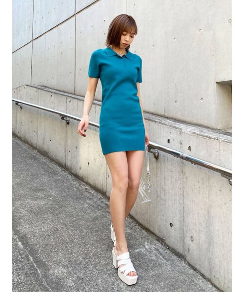 EMODA（エモダ）の「モノグラムポロワンピース（ワンピース・レディース・その他/その他1/ブルー/ブラック/ピンク・FREE）」の18枚目の写真