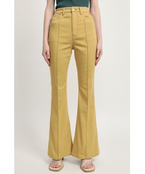 SLY（スライ）の「COLOR SATIN DENIM PT カラー サテン パンツ（スラックス・レディース・ブラウン/ベージュ・2/0/1）」の11枚目の写真