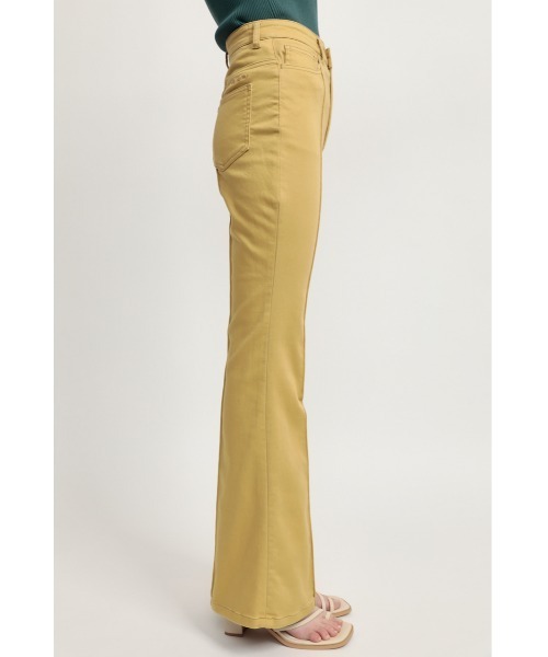 SLY（スライ）の「COLOR SATIN DENIM PT カラー サテン パンツ（スラックス・レディース・ブラウン/ベージュ・2/0/1）」の12枚目の写真