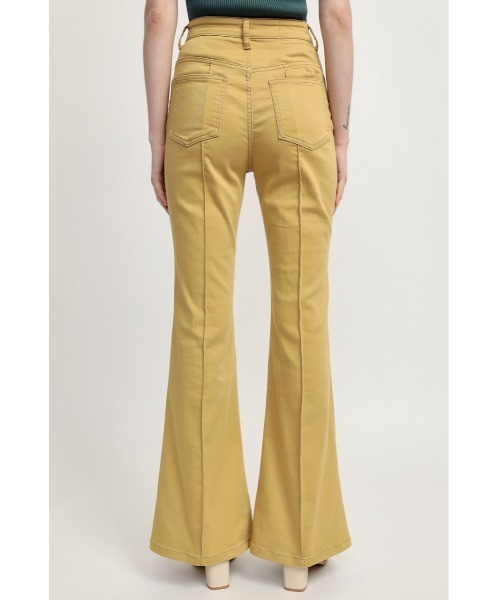 SLY（スライ）の「COLOR SATIN DENIM PT カラー サテン パンツ（スラックス・レディース・ブラウン/ベージュ・2/0/1）」の13枚目の写真