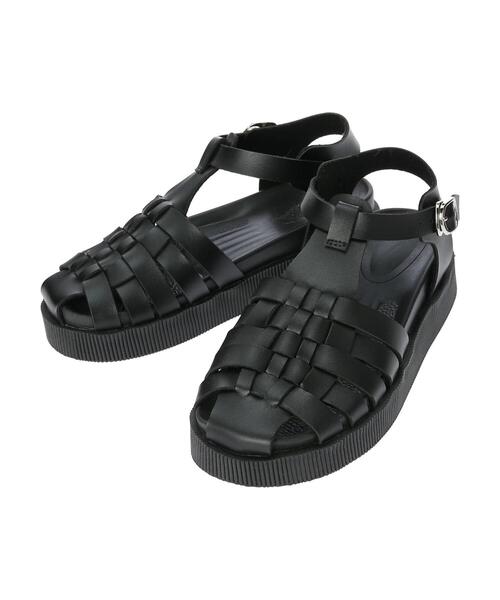 Green　Parks（グリーンパークス）の「・minia グルカサンダル（サンダル・レディース・ブラック/アイボリー・M/L/S）」の12枚目の写真