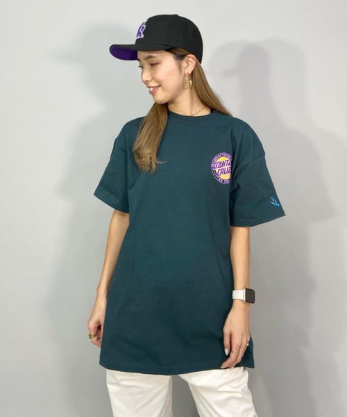 ムラサキスポーツ by 光永(ムラサキスポーツバイヒナタ)の「【ZOZOタウン限定アイテム】SANTACRUZ/サンタクルーズ × 光永(ひなた)監修アイテム ビッグシルエット バックプリントTシャツ 502221447(Tシャツ/カットソー・レディース・ホワイト/ライトブルー/ブラック/グリーン・M/L/XL)」の11枚目の写真