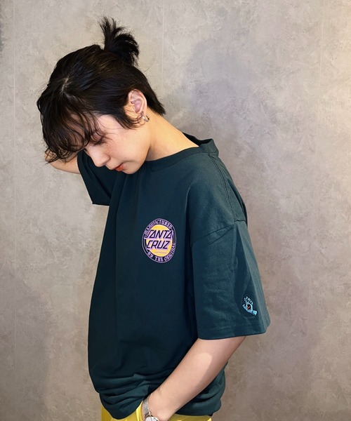 ムラサキスポーツ by 光永(ムラサキスポーツバイヒナタ)の「【ZOZOタウン限定アイテム】SANTACRUZ/サンタクルーズ × 光永(ひなた)監修アイテム ビッグシルエット バックプリントTシャツ 502221447(Tシャツ/カットソー・レディース・ホワイト/ライトブルー/ブラック/グリーン・M/L/XL)」の22枚目の写真