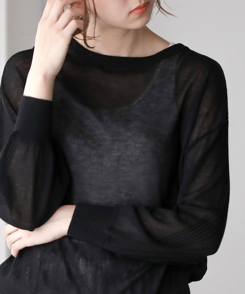 Bou Jeloud（ブージュルード）の「抗菌さらさら2WAYショートカーディガン（カーディガン/ボレロ・レディース・ブラック/イエロー/グリーン/グレイッシュベージュ/サンドベージュ/ダークネイビー/ブルーグリーン/オレンジ・FREE）」の15枚目の写真