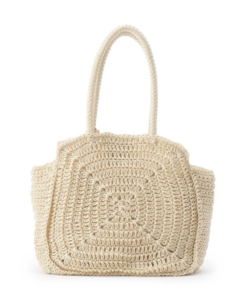 SHOO・LA・RUE(シューラルー)の「◆スクエアニットバッグ(ハンドバッグ・レディース・ブラック/ブルー/ナチュラル/ブラウン系その他7・00)」の8枚目の写真