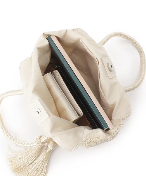 SHOO・LA・RUE(シューラルー)の「◆スクエアニットバッグ(ハンドバッグ・レディース・ブラック/ブルー/ナチュラル/ブラウン系その他7・00)」の10枚目の写真