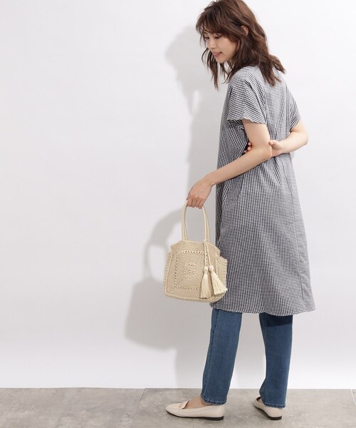 SHOO・LA・RUE(シューラルー)の「◆スクエアニットバッグ(ハンドバッグ・レディース・ブラック/ブルー/ナチュラル/ブラウン系その他7・00)」の14枚目の写真