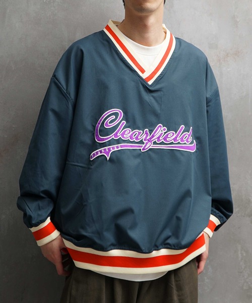 JOKER（ジョーカー）の「オーバーサイズ プルオーバーカレッジシャツ メンズ ナイロン ルーズシルエット ラインリブ 春服（Tシャツ/カットソー・メンズ・ホワイト/ネイビー/グリーン・M/L）」の8枚目の写真