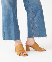 GRISE | GRISE 6cmレザーハイバンプミュールサンダル(サンダル)