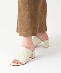 GRISE | GRISE 6cmレザーハイバンプミュールサンダル(サンダル)