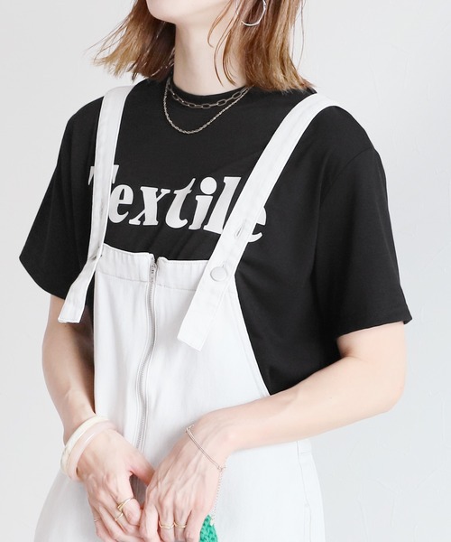 reca(レカ)の「プリントTシャツ(Tシャツ/カットソー・レディース・ピンク/ベージュ/ブラック/ホワイト・FREE)」の3枚目の写真