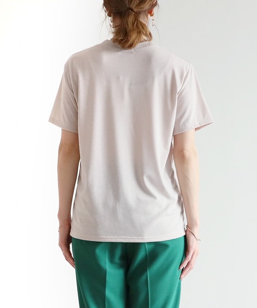 reca(レカ)の「プリントTシャツ(Tシャツ/カットソー・レディース・ピンク/ベージュ/ブラック/ホワイト・FREE)」の8枚目の写真