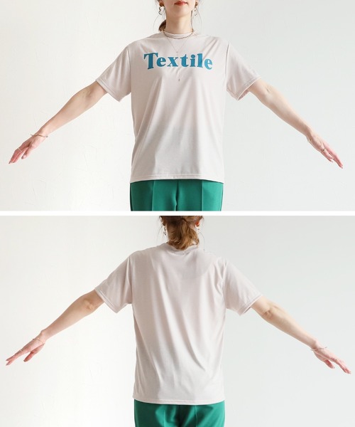 reca(レカ)の「プリントTシャツ(Tシャツ/カットソー・レディース・ピンク/ベージュ/ブラック/ホワイト・FREE)」の9枚目の写真