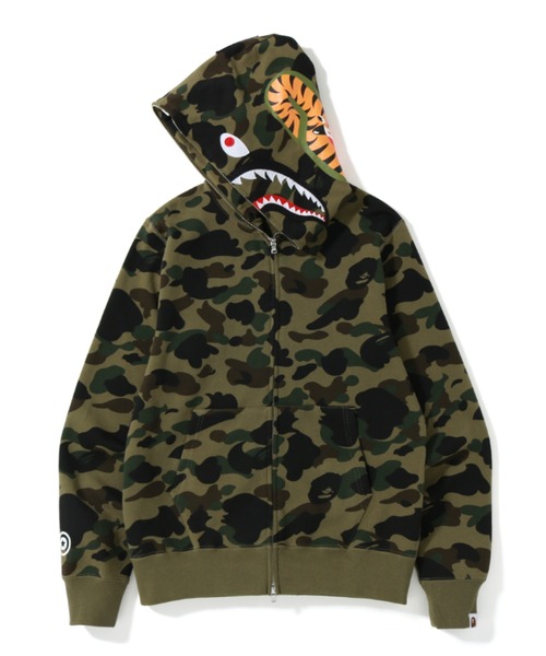 A BATHING APE(アベイシングエイプ)の「1ST CAMO SHARK FULL ZIP HOODIE M(パーカー・メンズ・イエロー/グリーン・SMALL/MEDIUM/LARGE/X-LARGE/XX-LARGE/XXX-LARGE)」の7枚目の写真