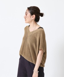 IENA | Pashaリネンコットン片畦ニットベスト(ベスト)