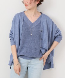 IENA | Pashaリネンコットン片畦ニットベスト(ベスト)