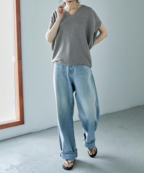 Fashion Letter(ファッションレター)の「ビジューデザイントングサンダル 痛くないサンダル(サンダル・レディース・ブラック/ベージュ・LL/S/M/L)」の5枚目の写真