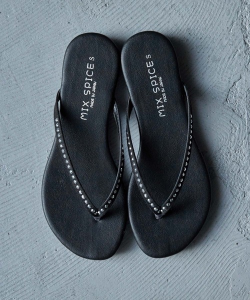 Fashion Letter(ファッションレター)の「ビジューデザイントングサンダル 痛くないサンダル(サンダル・レディース・ブラック/ベージュ・LL/S/M/L)」の15枚目の写真