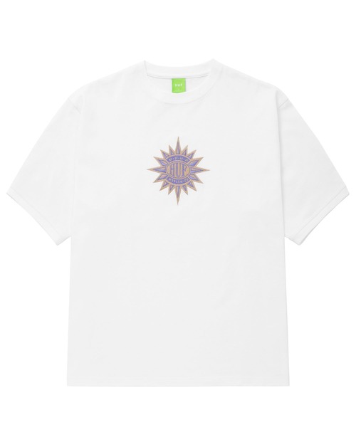 HUF(ハフ)の「NEW SUN CREW / HUF Tシャツ アップリケ(Tシャツ/カットソー・メンズ・ブラック/ホワイト/ダークグリーン・SMALL/MEDIUM/LARGE/X-LARGE/XX-LARGE)」の11枚目の写真