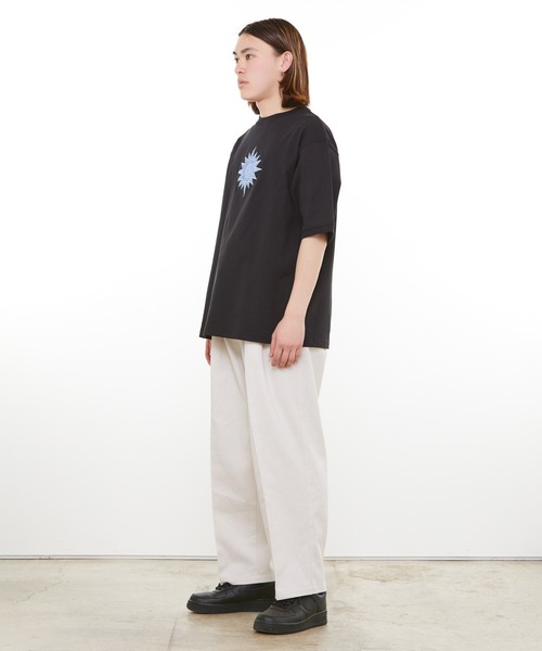 HUF(ハフ)の「NEW SUN CREW / HUF Tシャツ アップリケ(Tシャツ/カットソー・メンズ・ブラック/ホワイト/ダークグリーン・SMALL/MEDIUM/LARGE/X-LARGE/XX-LARGE)」の16枚目の写真