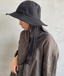 ORCIVAL | [ORCIVAL/オーシバル] ラフィア風 細リボンつば広ハット(ハット)