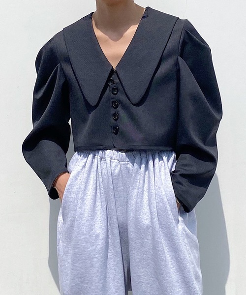 holiday - Holiday ウールセーラーブラウス セール】WOOL SAILOR BLOUSE ウールセーラーブラウス（シャツ