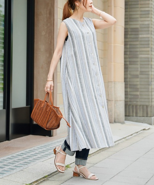 Chez toi（シェトワ）の「3WAYノースリフレアワンピース（ワンピース・レディース・アイボリー/ブラック/ベージュ/オレンジ・FREE）」の2枚目の写真