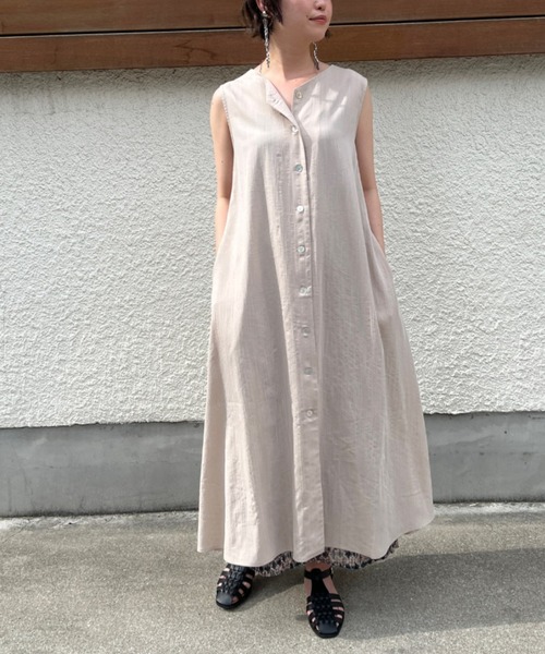 Chez toi（シェトワ）の「3WAYノースリフレアワンピース（ワンピース・レディース・アイボリー/ブラック/ベージュ/オレンジ・FREE）」の17枚目の写真