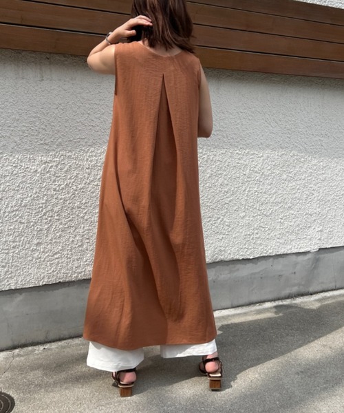 Chez toi（シェトワ）の「3WAYノースリフレアワンピース（ワンピース・レディース・アイボリー/ブラック/ベージュ/オレンジ・FREE）」の19枚目の写真