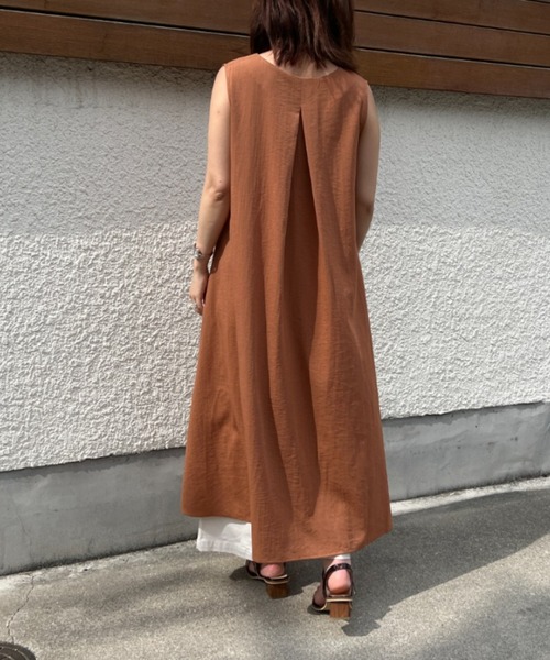 Chez toi（シェトワ）の「3WAYノースリフレアワンピース（ワンピース・レディース・アイボリー/ブラック/ベージュ/オレンジ・FREE）」の7枚目の写真