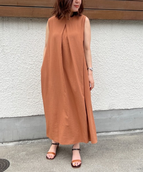 Chez toi（シェトワ）の「3WAYノースリフレアワンピース（ワンピース・レディース・アイボリー/ブラック/ベージュ/オレンジ・FREE）」の13枚目の写真