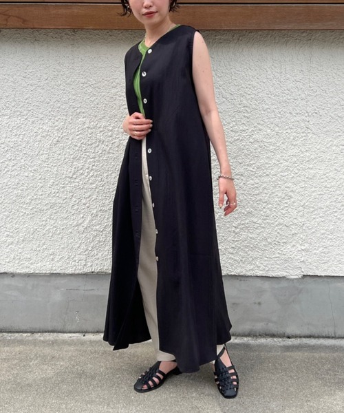 Chez toi（シェトワ）の「3WAYノースリフレアワンピース（ワンピース・レディース・アイボリー/ブラック/ベージュ/オレンジ・FREE）」の20枚目の写真