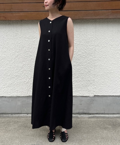 Chez toi（シェトワ）の「3WAYノースリフレアワンピース（ワンピース・レディース・アイボリー/ブラック/ベージュ/オレンジ・FREE）」の14枚目の写真