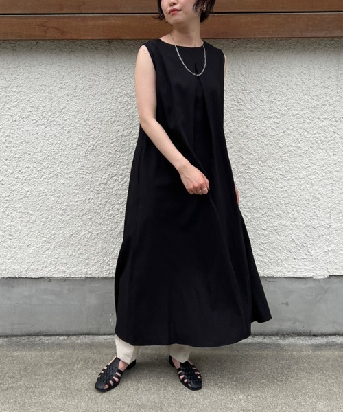 Chez toi（シェトワ）の「3WAYノースリフレアワンピース（ワンピース・レディース・アイボリー/ブラック/ベージュ/オレンジ・FREE）」の21枚目の写真