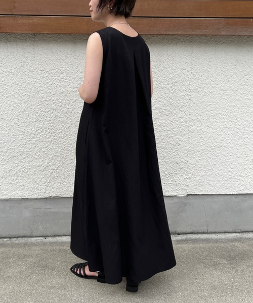 Chez toi（シェトワ）の「3WAYノースリフレアワンピース（ワンピース・レディース・アイボリー/ブラック/ベージュ/オレンジ・FREE）」の9枚目の写真