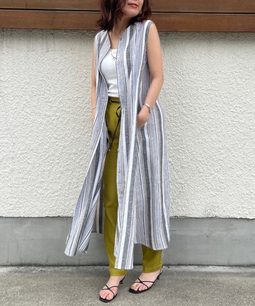 Chez toi（シェトワ）の「3WAYノースリフレアワンピース（ワンピース・レディース・アイボリー/ブラック/ベージュ/オレンジ・FREE）」の22枚目の写真