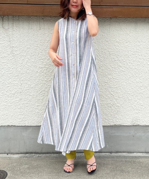 Chez toi（シェトワ）の「3WAYノースリフレアワンピース（ワンピース・レディース・アイボリー/ブラック/ベージュ/オレンジ・FREE）」の16枚目の写真