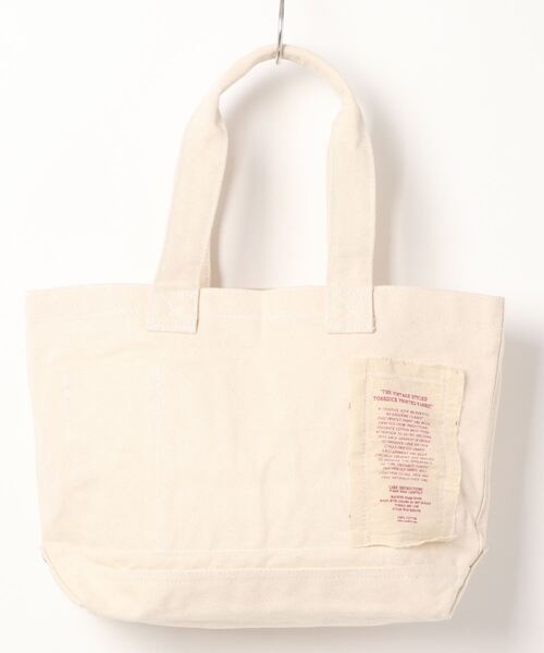 TOSSDICE / BamBooks the Heritage（トスダイス／バンブックスザヘリテイジ）の「【 TOSSDICE / トスダイス 】 TD SMILE - EMBROIDERED TO-TO / スマイル エンブロイダード トート（トートバッグ・レディース・ホワイト×ブルー/ホワイト×レッド/ホワイト・FREE）」の8枚目の写真