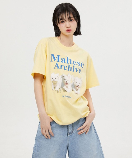 ★Wai Kei★送料込★韓国★大人気★正規品★シャツ★Tie shirts ☆K-POPアイドル着用【UNISEX】Wai Kei／ワイケイ Maltese
