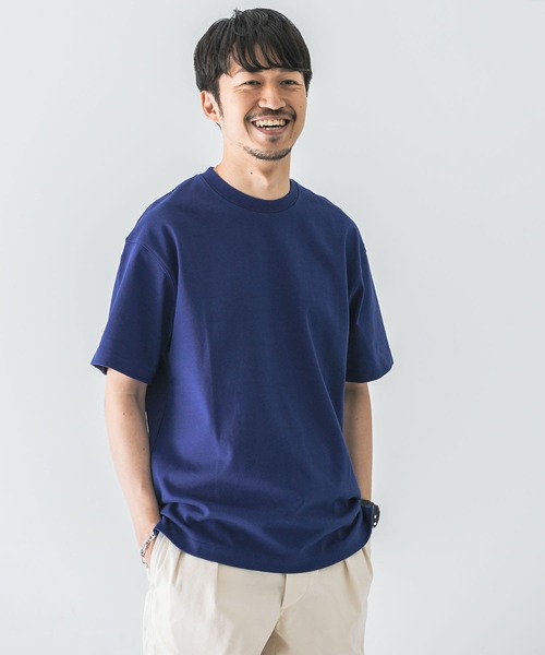 URBAN RESEARCH（アーバンリサーチ）の「超度詰め天竺カラーTシャツ（Tシャツ/カットソー・メンズ・ホワイト/ブラック/レッド/グリーン/ロイヤルブルー・MEDIUM/LARGE/X-LARGE）」の5枚目の写真