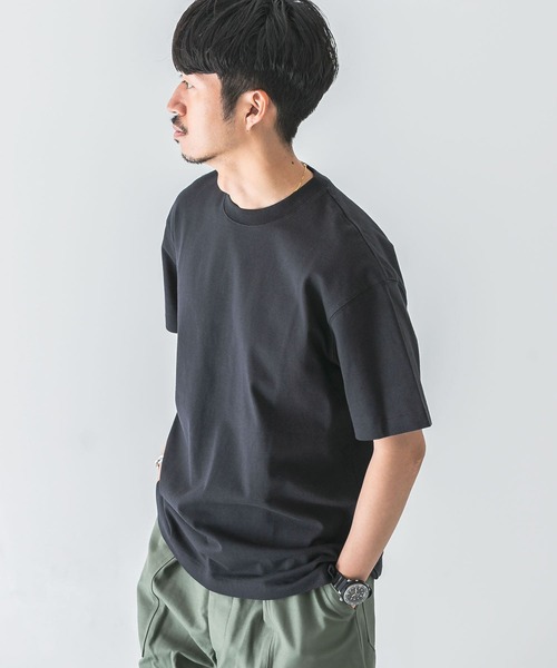 URBAN RESEARCH（アーバンリサーチ）の「超度詰め天竺カラーTシャツ（Tシャツ/カットソー・メンズ・ホワイト/ブラック/レッド/グリーン/ロイヤルブルー・MEDIUM/LARGE/X-LARGE）」の3枚目の写真