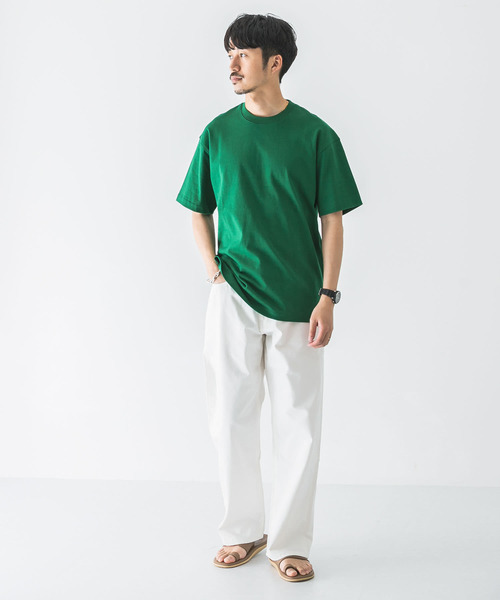 URBAN RESEARCH（アーバンリサーチ）の「超度詰め天竺カラーTシャツ（Tシャツ/カットソー・メンズ・ホワイト/ブラック/レッド/グリーン/ロイヤルブルー・MEDIUM/LARGE/X-LARGE）」の19枚目の写真