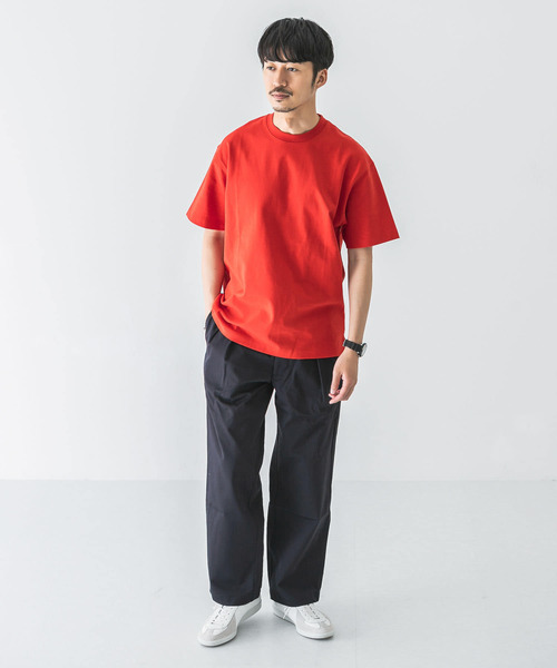 URBAN RESEARCH（アーバンリサーチ）の「超度詰め天竺カラーTシャツ（Tシャツ/カットソー・メンズ・ホワイト/ブラック/レッド/グリーン/ロイヤルブルー・MEDIUM/LARGE/X-LARGE）」の21枚目の写真