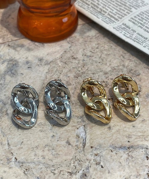 apres jour mignon(アプレジュールミニョン)の「【apresjour mignon×ARIAZ】チェーンイヤリング(イヤリング・レディース・シルバー/ゴールド・ONESIZE)」の3枚目の写真
