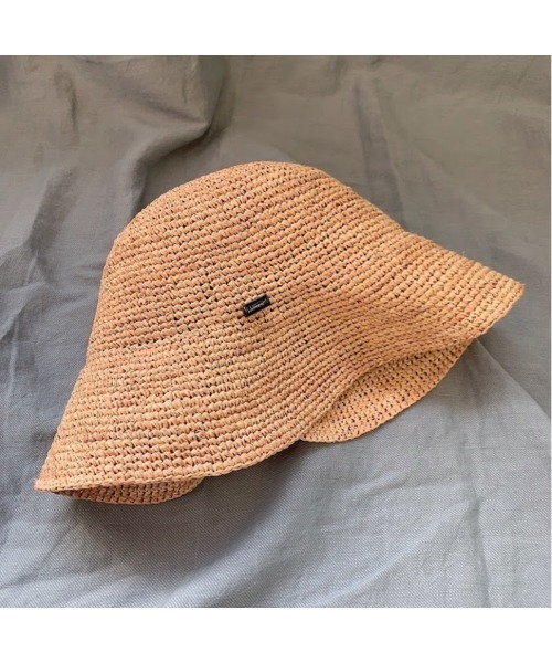 MANIERA(マニエラ)の「ラフィアコマ編みハット(ハット・レディース・ベージュ・FREE)」の3枚目の写真