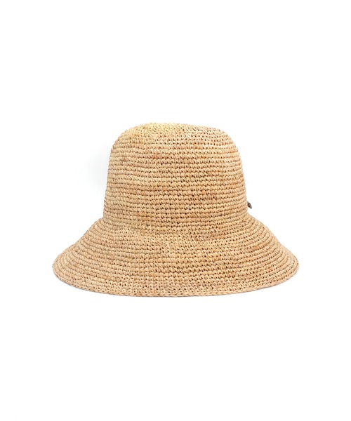 MANIERA(マニエラ)の「ラフィアコマ編みハット(ハット・レディース・ベージュ・FREE)」の7枚目の写真