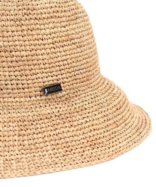 MANIERA(マニエラ)の「ラフィアコマ編みハット(ハット・レディース・ベージュ・FREE)」の10枚目の写真