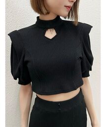 EATME | デコルテショートリブTOP（セットアップ可能）(Tシャツ/カットソー)