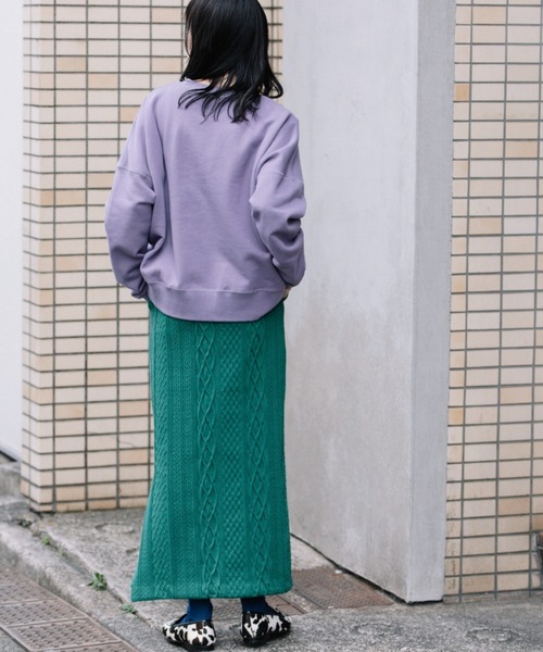 Munich(ミューニック)の「16/2ケーブルジャガードタイトスカート(スカート・レディース・アイボリー/グリーン/ネイビー・S/M)」の19枚目の写真