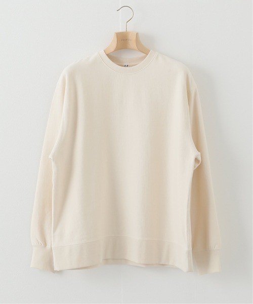 EDIFICE SELECT（エディフィスセレクト）の「【ETS.MATERIAUX / マテリオ】クルーネック スウェット（Tシャツ/カットソー・メンズ・チャコールグレー/アイボリー/ネイビー・3）」の2枚目の写真